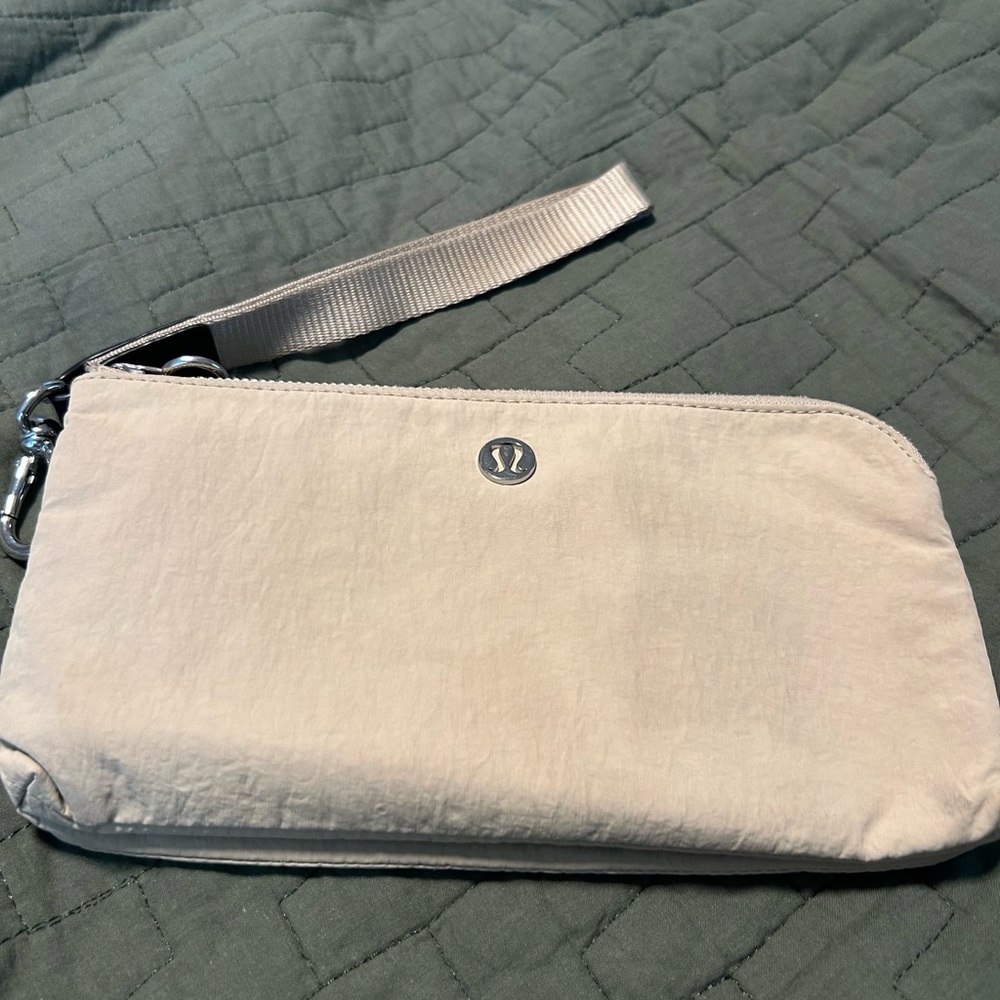 Lululemon Beige Wristlet
